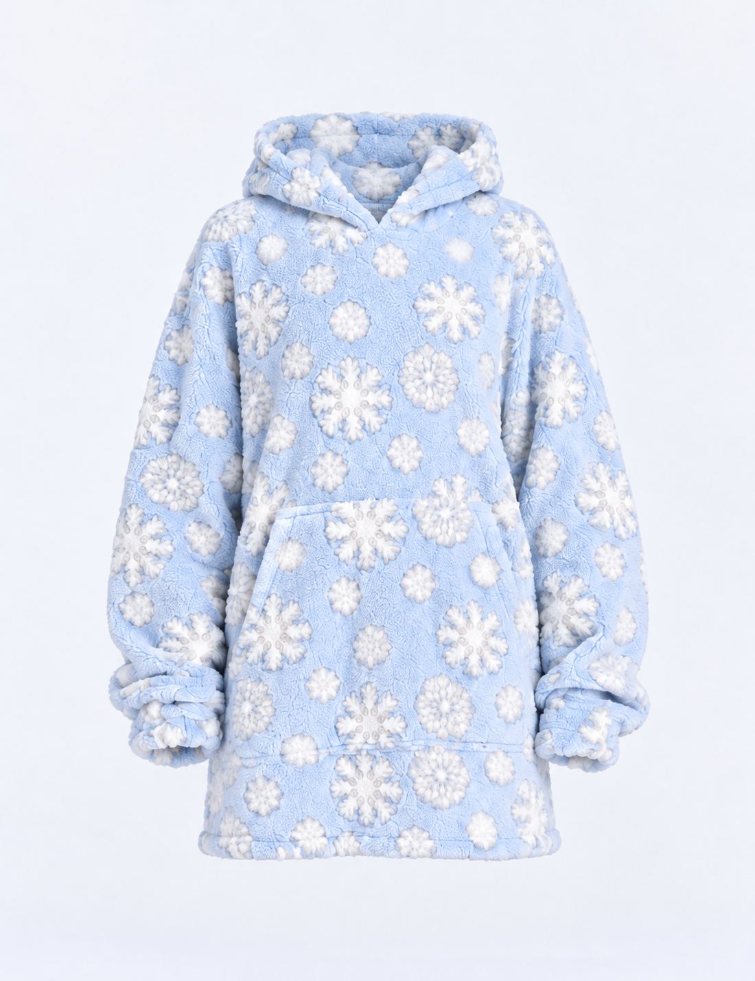 Snowflake Plush Hoodie Dress
